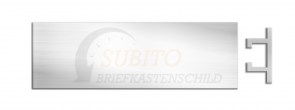 Briefkastenschild Stebler 70 x 20 Alu